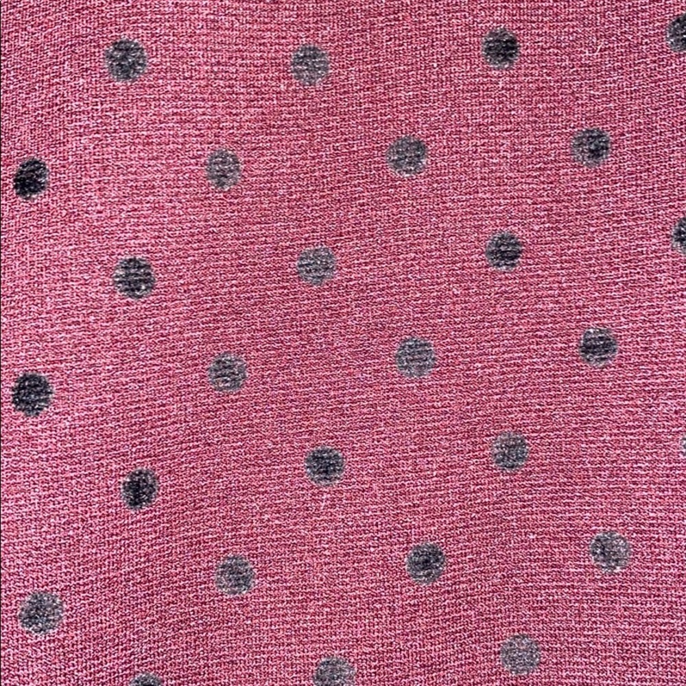 Maroon polka dot fit-and-flare dress - Picture 8 of 8